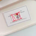 Carina etichetta in tessuto gatto per abbigliamento fai da te, borse e decorazione per bambini. - ym1023(ym1023)
