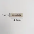 Woven fabric label DIY clothing decoration cute plaid patch embroidered letters accessory - Brown Plaid (zm491)