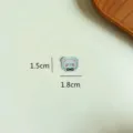Cute cartoon bear embroidered patch, small fabric applique for DIY clothing decoration accessories. - Teddy Bear