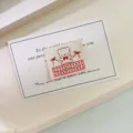 Etichetta in tessuto fatta a mano carina coreana con orso per borse abbigliamento fai da te. - ym1025(ym1025)