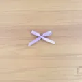 Mini purple satin ribbon bow for DIY crafts, hair accessories and clothing decoration accessories. - 3mm 10 Pieces / Purple