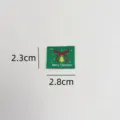 Christmas holiday bell woven label cloth badge diy handmade clothing hat decoration - Bell (zm494)