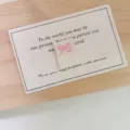 Handmade cloth label with pink bow, foldable fabric tag for sewing, bags, and DIY crafts. - Pink Bow