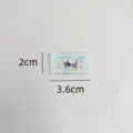 Cute dog embroidered clothing label woven badge DIY handmade apparel decoration patch 2x3.6cm - Blue Puppy (zm497)