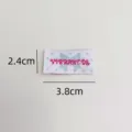 Cloth woven label DIY clothing decoration accessories with cute bow and pink embroidered text. - Silver Polka Dot (zm499)