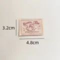 Cute cartoon woven label fabric clothing patch pink cat DIY accessory 3.2x4.8cm size - Rabbit