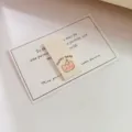 Cute cartoon bear cotton fold label for handmade DIY crafts, socks and hair accessories. - Party Bear Style (ym1033)