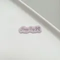 Etiqueta de cuero suave de microfibra macaron, lazo morado accesorio de costura DIY para coleteros. - Estilo de Lazo (xh-007)