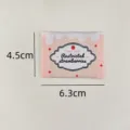 Korean style strawberry cream woven fabric label embroidery patch for DIY clothing and bags - Creamy Strawberry