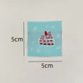 Korean style embroidered cloth label patch strawberry cake DIY clothing bag phone case accessory - Strawberry Cake