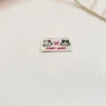 Etichetta tessuta di cartone per vestiti da bambola, patch in tessuto di animale carino, variante - Due piccoli gattini