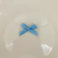 Light blue mini ribbon bow, handmade DIY hair accessory and gift wrapping decoration. - 10 Pieces/Pack / Blue