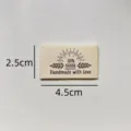 Handmade fabric sewing label 2.5x4.5cm natural cotton woven tag for DIY crafts clothes decor. - Natural Woven Style (md112)