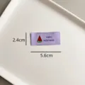 Étiquette de vêtement brodée violette avec motif de pastèque mignonne pour couture DIY. - zm027