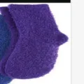 Chaussettes douillettes en polaire corail violette, chaussettes douces pour hommes et femmes. - Tailles 39-44 / Violet foncé