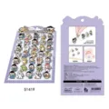 Detailed view of NEKONI cartoon character standing stickers sheet, DIY decorative PVC. - Happy Little Dazed (51419)