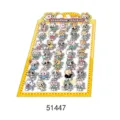 Detailed view of DIY standing cartoon animal stickers sheet with cute cats, rabbits and bears. - Childlike Little Silly Bean (51447)