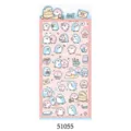 Hoja de pegatinas decorativas con pingüino tierno, diseño rosa pastel para el diario personal. - 51055 Pequeña y linda pareja de pingüinos