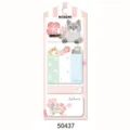 Set de notas adhesivas lindo diseño de gato con sakura bloc de notas papelería para diario. - Estilo Gato de Flor de Cerezo