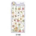 Cute cartoon rabbit waterproof PET sticker sheet for journaling phone decoration DIY craft - Tang Suit Maiden Rabbit