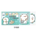 NEKONI cute animal sticky notes memo pad, 6 designs 15 sheets decorative journaling stickers - Cow