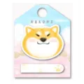 NEKONI cute shiba inu sticky notes memo pad watercolor animal bookmark student stationery - Shiba Inu Head (85102) / 50 Pieces/Pack
