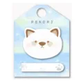 Cute watercolor animal sticky notes set with cat head shape and paw print design on backing. - Dog Head (85106) / 50 Pieces/Pack
