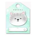 Cute cat sticky notes memo pad with watercolor design backing card for students and office use. - Cat Head (85179) / 50 Pieces/Pack