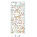 Pegatina adhesiva PVC impermeable bonita de conejo de dibujos animados para teléfono. - 51225 Conejitos rechonchos