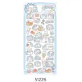 Bonita hoja de pegatinas impermeables de PVC zorro de nueve colas para movil y diario deco - 51226 Zorritos rechonchos