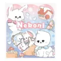 Adorable hoja de pegatinas láser de animales Nekoni con lindos conejitos para diario. - 51041 Lindos conejitos del bosque (8 diseños x 4, 32 uds.)