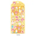 NEKONI lindo puff niña pegatina PVC impermeable para teléfono móvil y diario de notas. - Perro Rizado / Estilo Holográfico