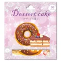 Paquete de 30 pegatinas decorativas temática pastel de postre lindo para manualidades DIY - Estilo B 85768 / 30 Piezas/Paquete