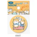 Cute cartoon shiba inu metal badge brooch pin with hanging card, perfect for clothes and bag decoration. - Shiba Inu (85837) / Diameter 3cm