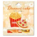 Nekoni comida rapida pastel DIY pegatinas paquete para diario album decoracion manualidades 30 - Estilo E 85771 / 30 Piezas/Paquete