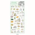NEKONI Ciudad De Harbin Tema Pegatina PVC Impermeable Decorativa Para Diario Craft - Viaje Oso Polar Harbin