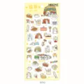 Cute NEKONI Tibet Lhasa cat theme waterproof PVC decorative diary stickers set for journaling. - Cat Lhasa Travel