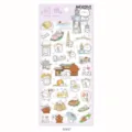 NEKONI Hangzhou travel cute dog waterproof PVC decorative diary planner sticker sheet - Dog Hangzhou Travel
