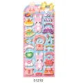 NEKONI cute 3D foam dress-up sticker set, lace princess animal DIY decorative stickers. - Lace Princess (Foam) (51210)
