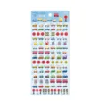 Cute 3D puffy mini car stickers for journaling scrapbooking decorative sticker sheet - Traffic Hub (85988) / Multicolor