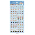 Cute 3D puffy sushi stickers sheet for hand ledger journaling DIY craft decoration - Mini Rice Ball (85985) / Multicolor
