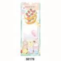 Deliziosa variante di adesivi con note adesive di macaron Nekoni dal design dolce - Pane alle Fragole(50178) / 75 Pezzi/Confezione