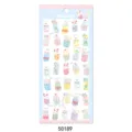 Nekoni dreamy macaron decorative paper journal stickers, sweet pink starry stationery for crafting. - Cup Ice Cream