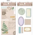 NEKONI juego de pegatinas retro para diario, papel decorativo vintage scrapbooking. - Estilo B Helecho