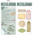 NEKONI pegatinas decorativas vintage diario scrapbooking papeleria etiquetas suministros - Estilo C Gardenia