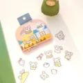 Cute cartoon mouse sticker pack DIY journaling planner decorative stickers cute animal stationery - Mouse Stealing Cheese (36 Pcs)