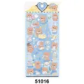 Cute bear waterproof PVC sticker for journaling, phone decoration and DIY craft projects. - 51016 Gentleman's Cute Pet Bears