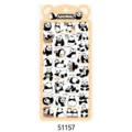Lindos pegatinas impermeables panda PVC hoja dibujos animados animal diario deco - Panda regordete (51157)