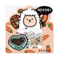Cute Nekoni mini cartoon sheep sticker pack, perfect for journaling and DIY crafts. - Carrot Little Sheep