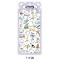 Linda hoja de pegatina PVC impermeable de pájaro de dibujos animados para diario teléfono - Paraíso de Pájaros Voladores Lindos (51158)